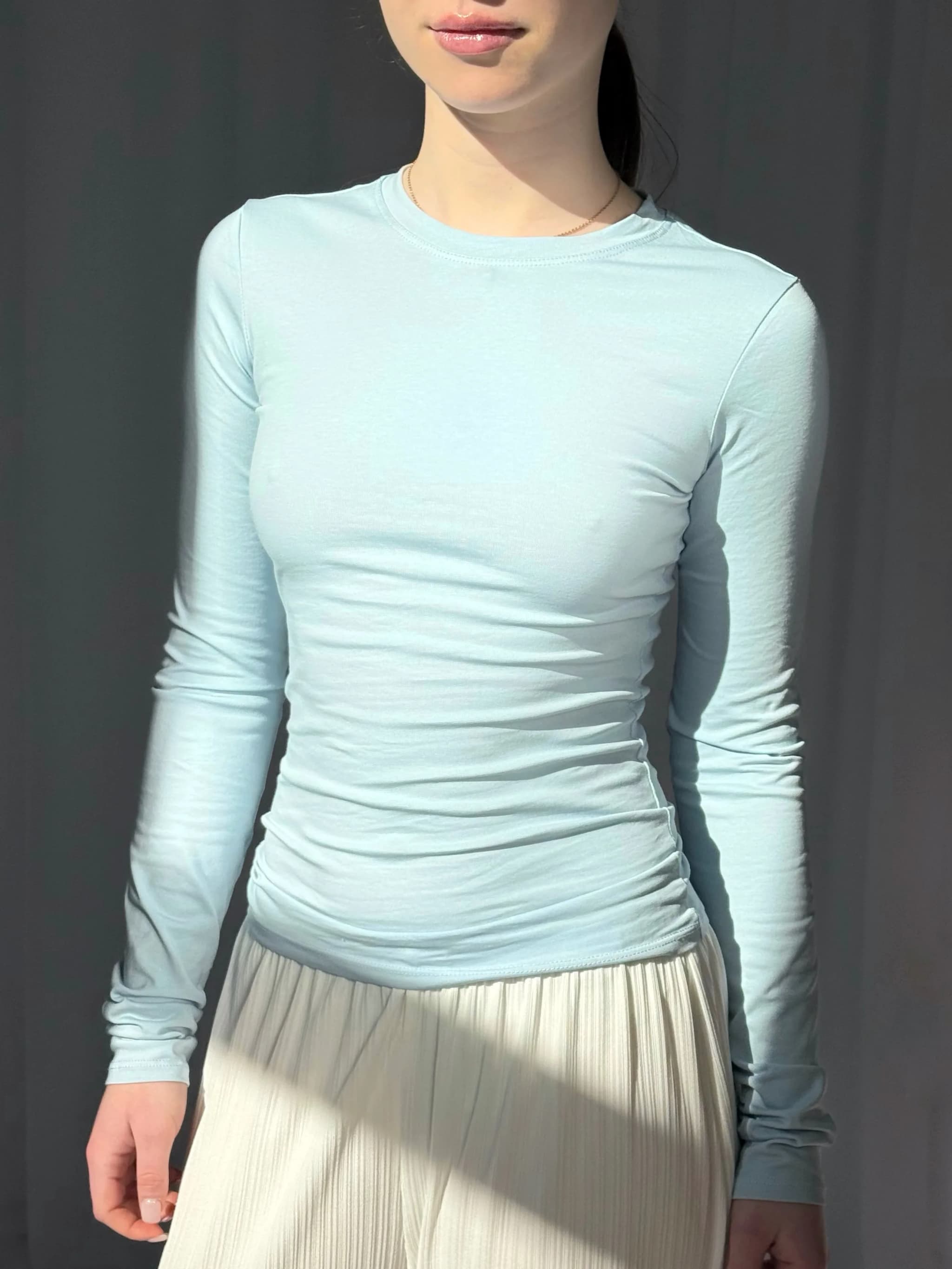 Лонгслів Блакитний - Image 2