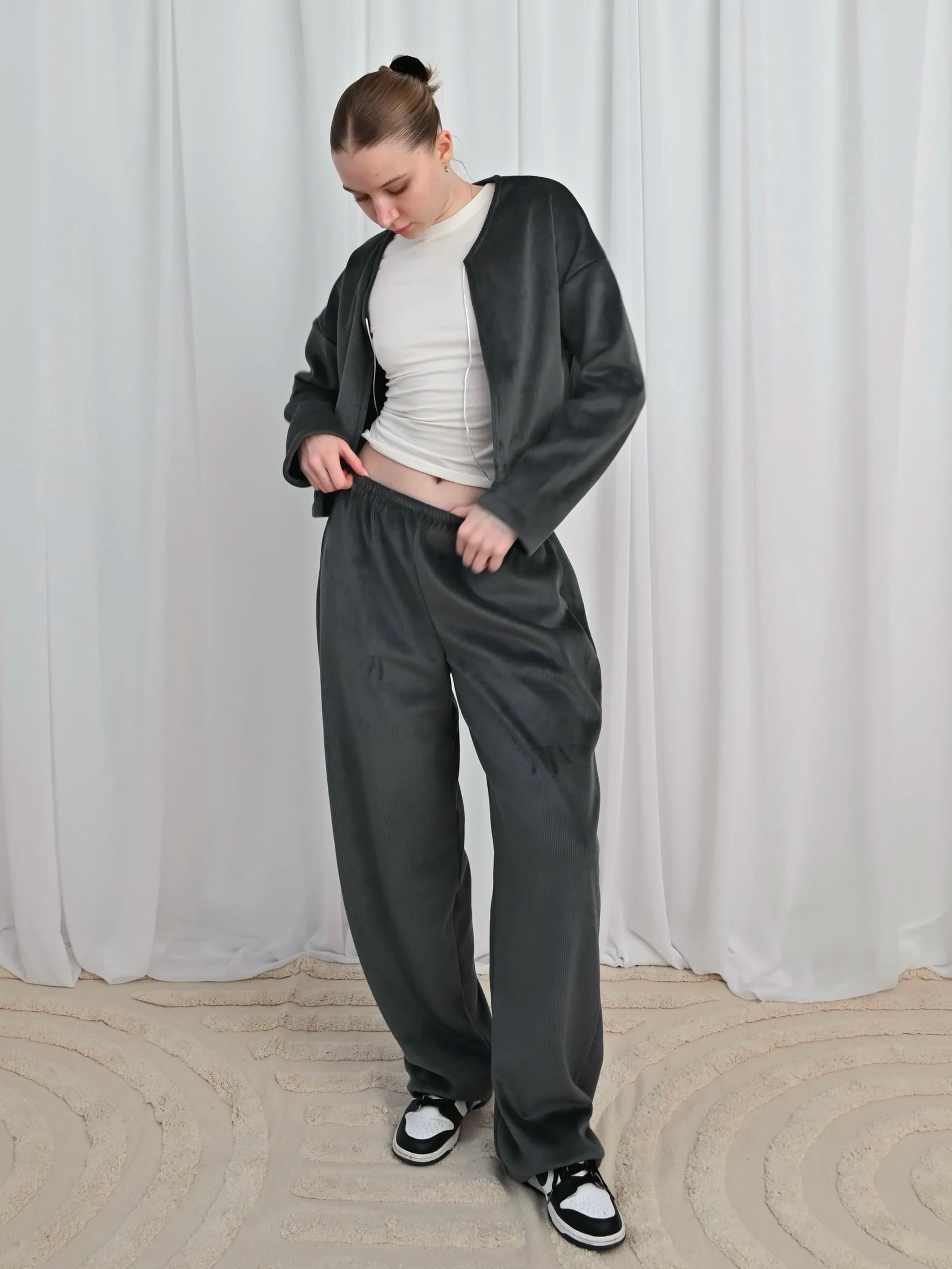 Джогери велюр Графіт - Image 2