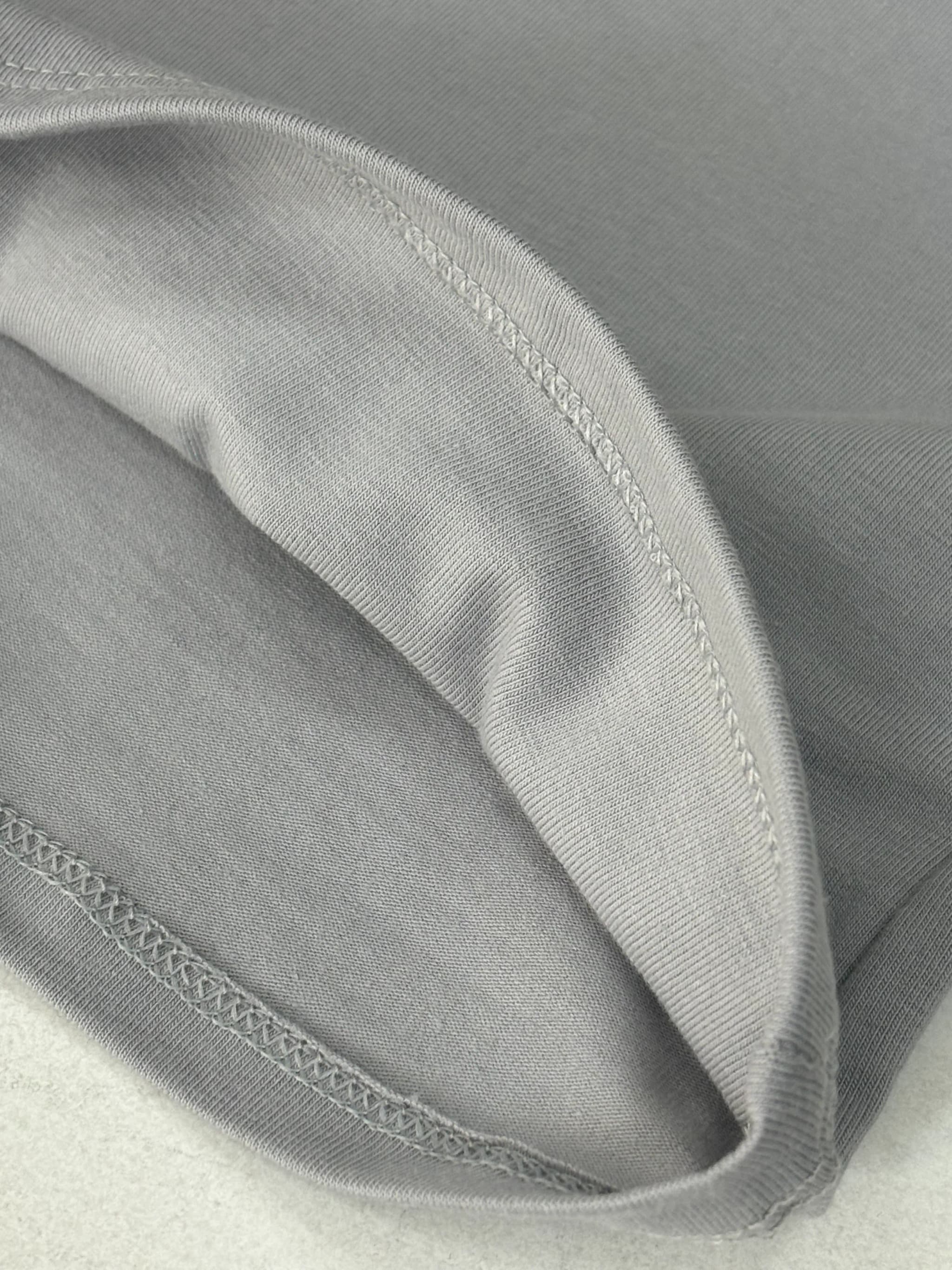 Лонгслів з вирізом Сірий - Image 4