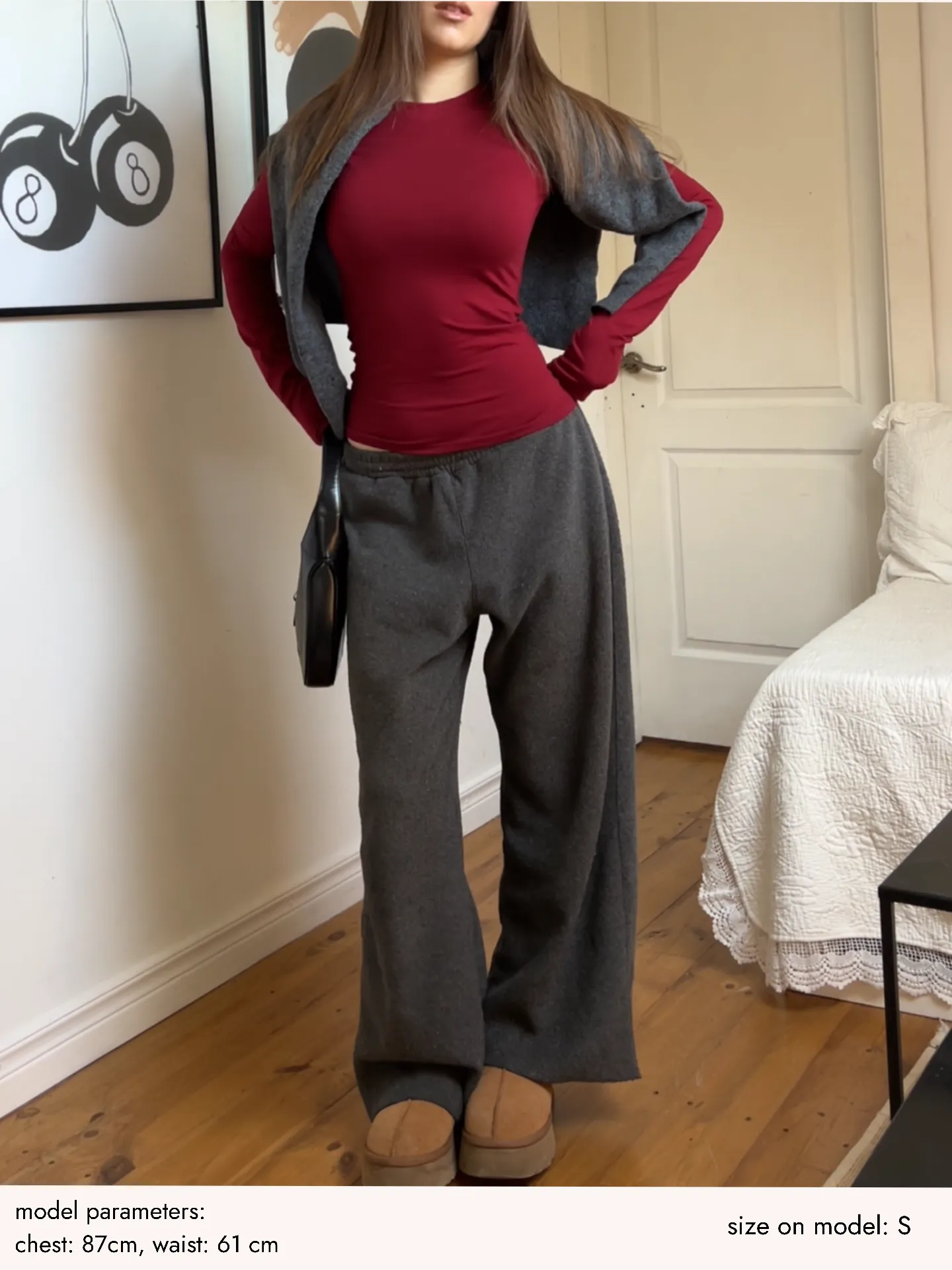 Лонгслів Бордо - Image 4