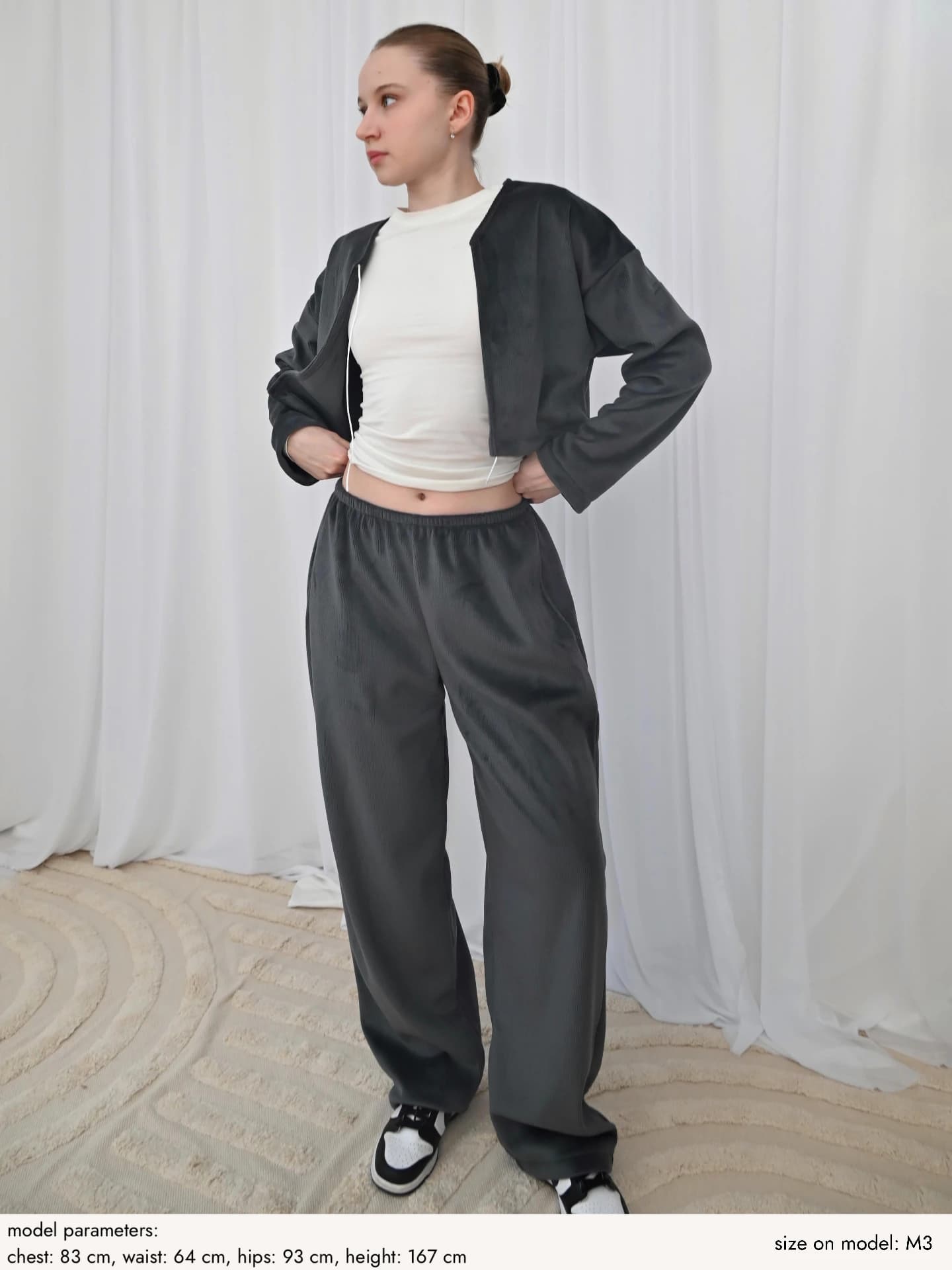 Джогери велюр Графіт - Image 3