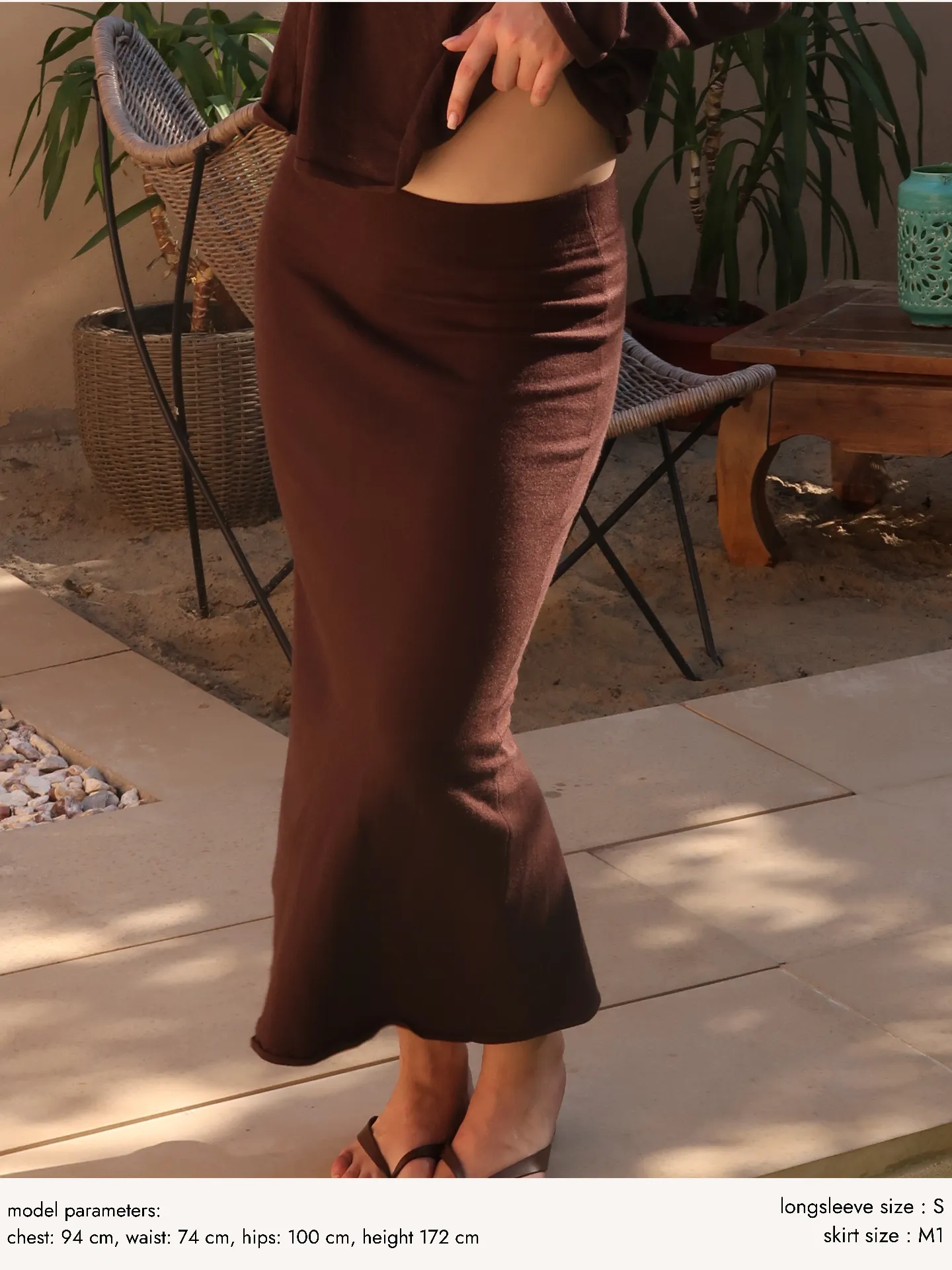 Спідниця вʼязана Шоколад - Image 2